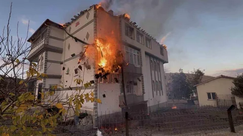 Konya'da Müstakil Ev Yangını
