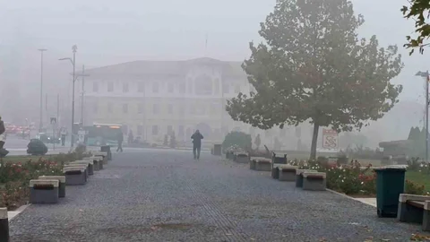 Sivas'ta Yoğun Sis Etkili Oldu