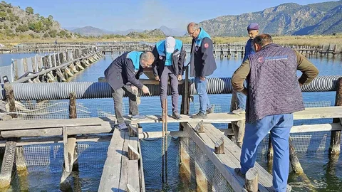 Köyceğiz Gölü'nde Denetim Yapıldı