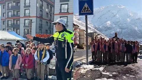 Hakkari'de Uygulamalı Trafik Eğitimi