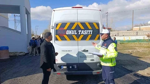Van'da Okul Servisleri Denetlendi