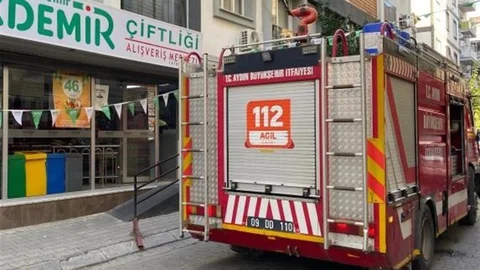 Aydın'da Market Yangını Korkuttu