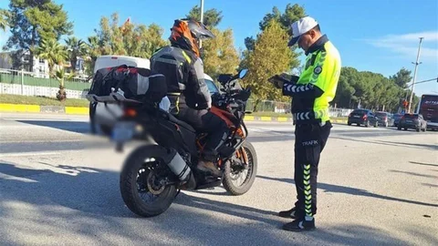 Manisa'da Motosiklet Denetimi Yapıldı