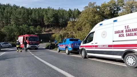 Bafra'da Otomobil Kanalda Uçtu