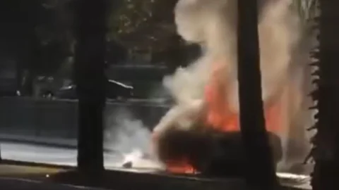 GMK Bulvarı'nda Araç Yangını