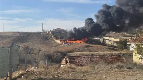 Kırşehir'de Jandarma Yangını Önledi