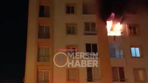 Mersin Toroslar'da Gece Yangın Çıktı