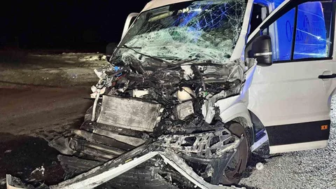 Edirne'de Tırla Panelvan Çarpıştı