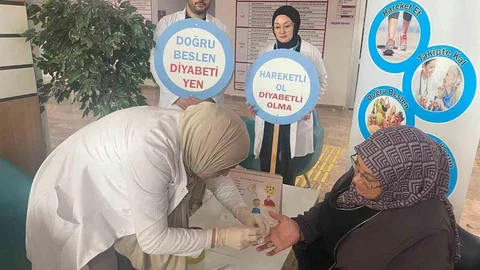 Bayburt'ta Diyabet Bilgilendirme Etkinliği