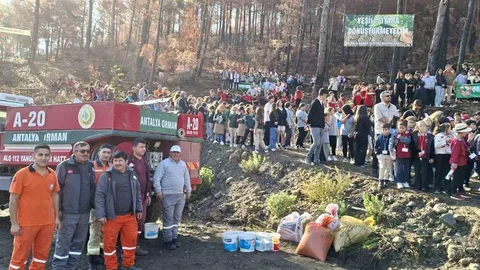 Alanya'da Öğrencilere Yangın Eğitimi Verildi