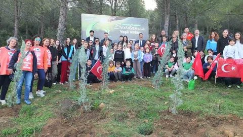 Burhaniye'de 400 Fidan Dikimi Yapıldı