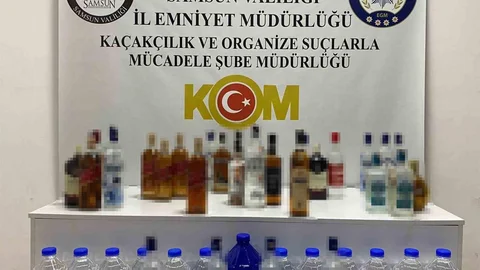 Samsun'da Sahte İçki Operasyonu