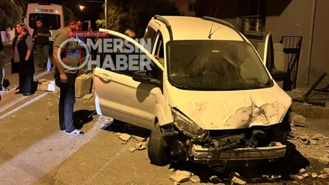 Mersin'de Gece Yarısı Meydana Gelen Kaza