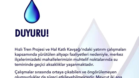 MESKİ'den Son Dakika açıklaması