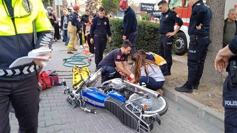 Balıkesir'de Motosiklet Kazası