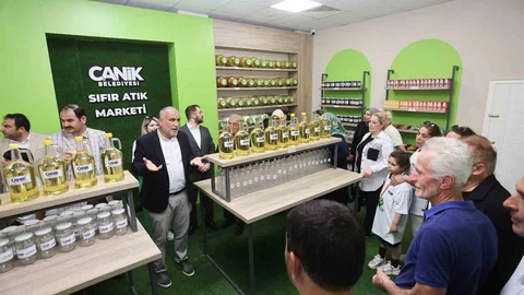 Canik'te Sıfır Atık Marketi Açıldı