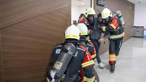 Mersin'de Yangın Tatbikatı Gerçekleştirildi