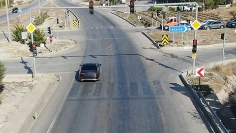 Burdur'da Dronla Trafik Denetimi Yapıldı
