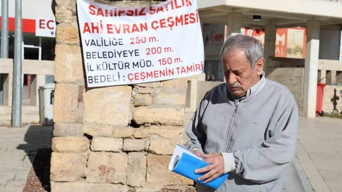 Kırşehir'de Tarihi Çeşme İçin Tek Kişilik Eylem