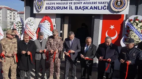 Erzurum'da Şehit Aileleri İçin Yeni Bina Açıldı