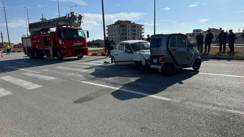 Çorum'da Elektrikli Araç Kazası