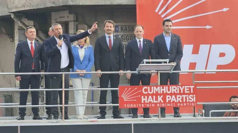 Zonguldak'ta CHP Mitingi Yapıldı