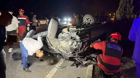 Muğla'da Takla Atan Araçta Sürücü Yaralandı