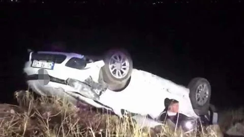 Diyarbakır'da Takla Atan Araçta 1 Yaralı