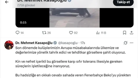Sırp Taraftarların Pankartına Tepki Geldi