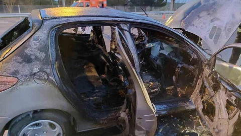 Lüleburgaz'da Otomobil Yangını Çıktı