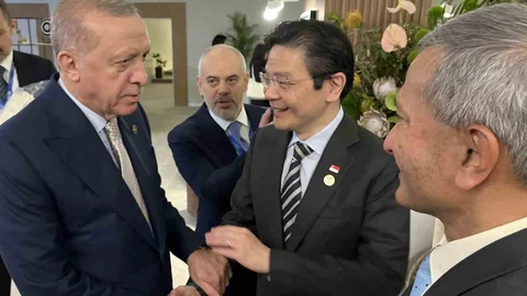 Cumhurbaşkanı Erdoğan Singapur Başbakanı'nı kabul etti