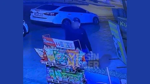 Mersin'de Cips Hırsızı Kamerada