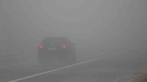 Bolu Dağı'nda Görüş Mesafesi Düşüyor