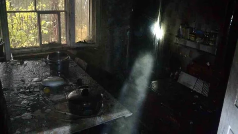 Karabük'te Mutfakta Yangın Çıktı