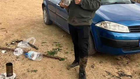 İnegöl'de Mahsur Kalan Mavi Balıkçıl Kurtarıldı