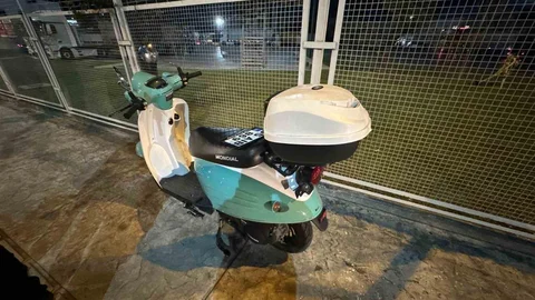 Samsun'da Motosiklet Devrildi