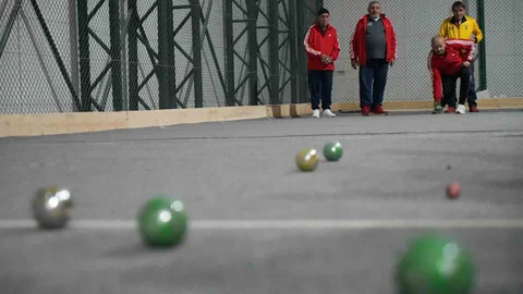 Bayburt'ta Bocce Müsabakası Düzenlendi