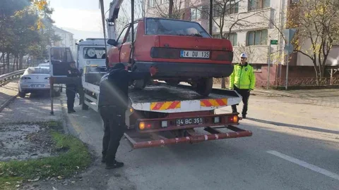 Bolu'da Hurda Araçlar Toplanıyor