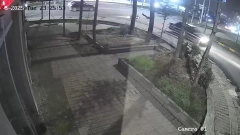 Karabük'te Trafik Kazası Görüntülendi