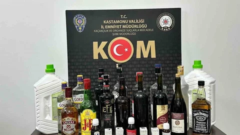 Kastamonu'da Kaçak Alkol Ele Geçirildi