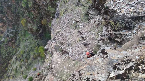 Kahramanmaraş'ta mahsur kalan keçiler kurtarıldı