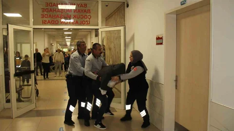 Antalya'da Hastane Acil Tatbikatı Gerçekleştirildi