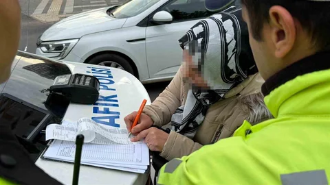 Diyarbakır'da Dronla Kırmızı Işık Denetimi