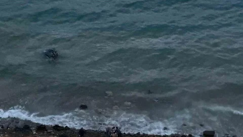 Datça'da Araç Denize Uçtu