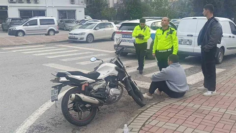 Antalya'da Motosiklet Kazası