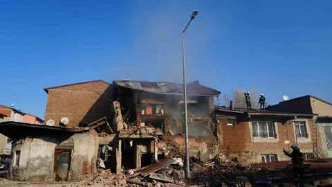 Erzurum'da Doğalgaz Patlaması