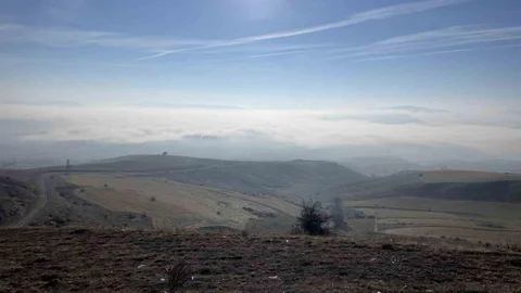 Sivas'ta Yoğun Sis Manzarası