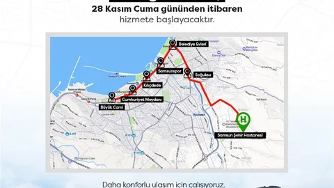 Samsun'da Yeni Hastane ve Ulaşım Hatları