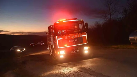 Sinop'ta Bahçede Yangın Alarmı