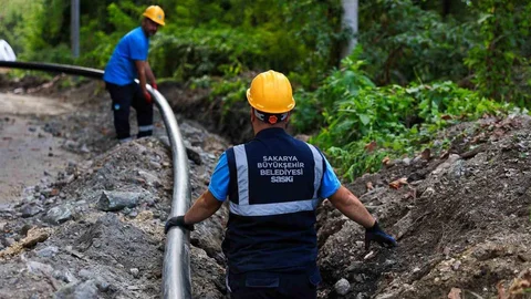 Sapanca'da İçme Suyu Projesinde İlerleme
